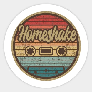 Homeshake Retro Cassette Circle Sticker